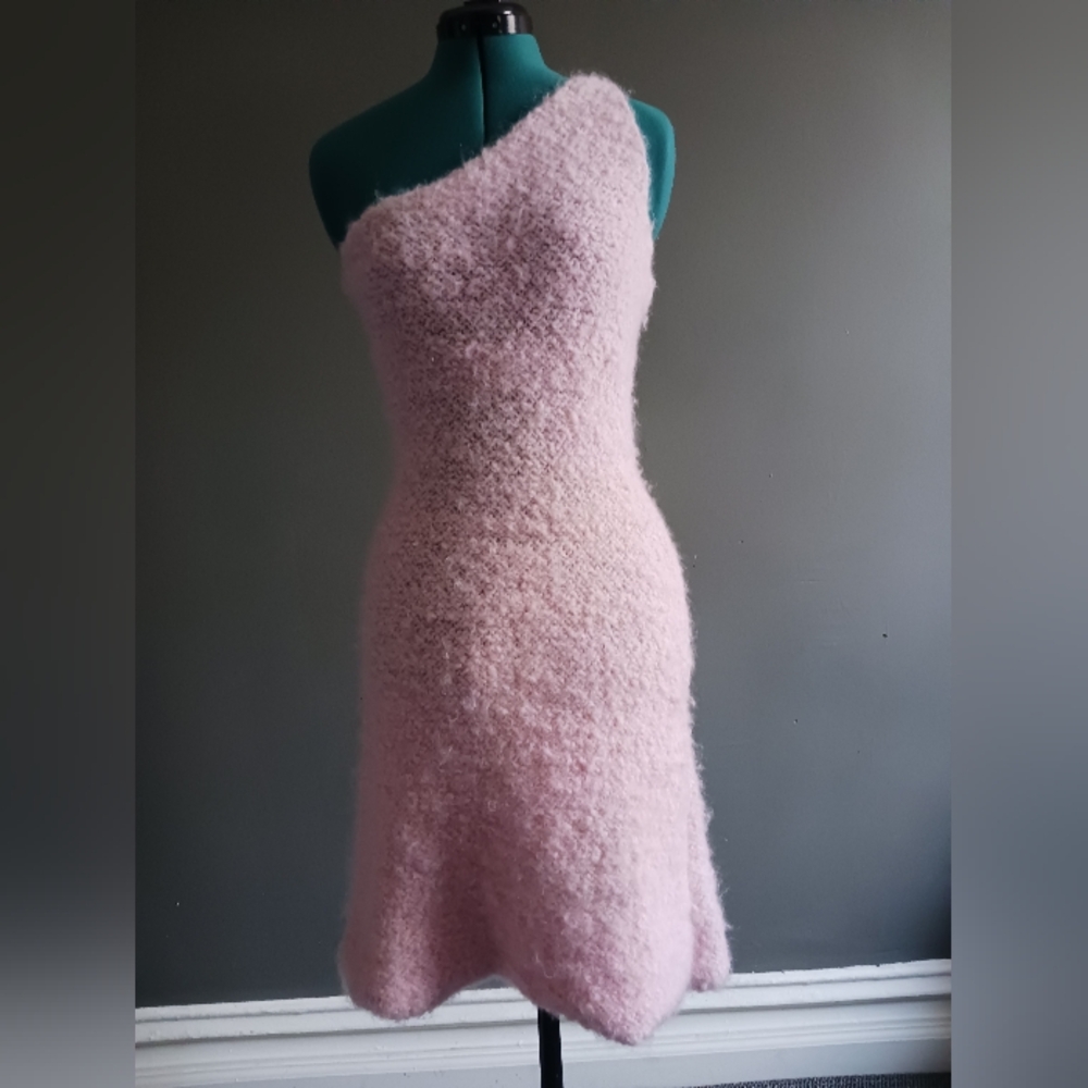 Eckhaus Latta Knit Pink Buckle dress